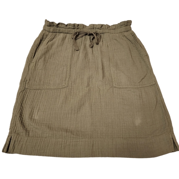 Caslon Sage Green Mini Skirt - Picture 2 of 10